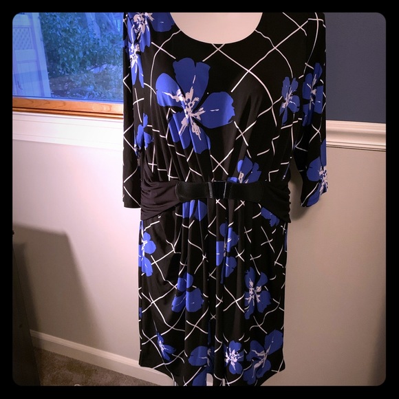 Lane Bryant Dresses & Skirts - 🟢Lane Bryant comfy blue & black dress size 18/20